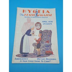 Hygeia The Health Magazine April 1936 Ephemera Antique Advertisements